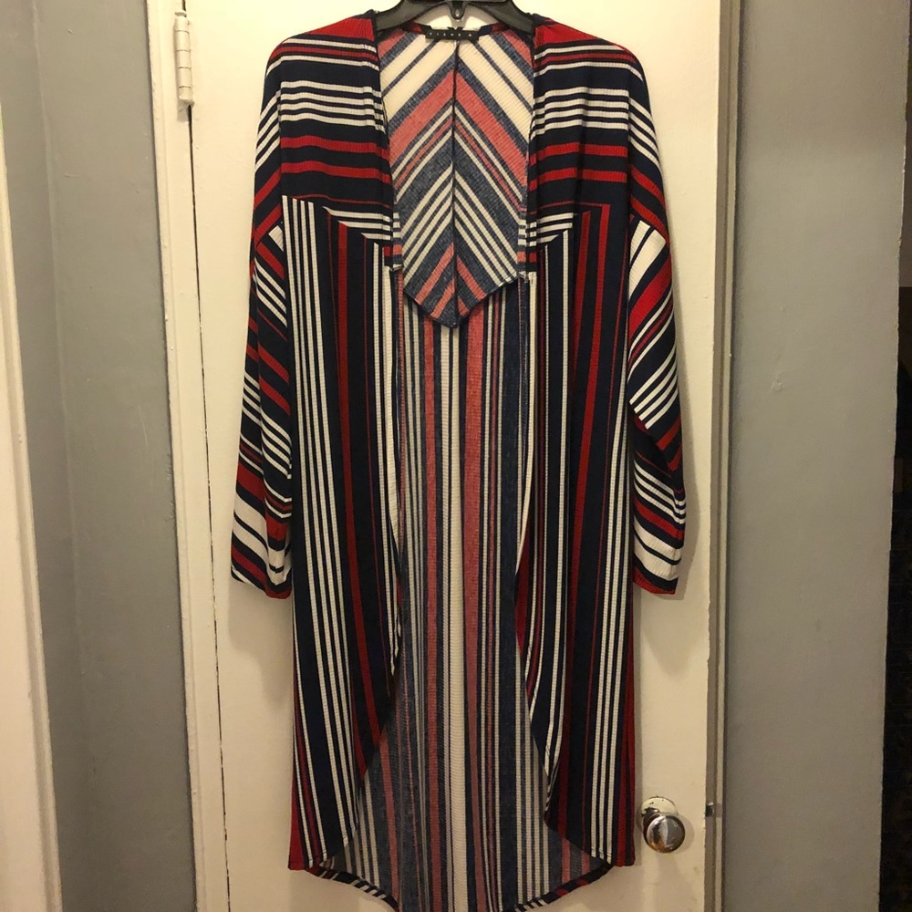 🎀New Open Stripe Long Cardigan🎀